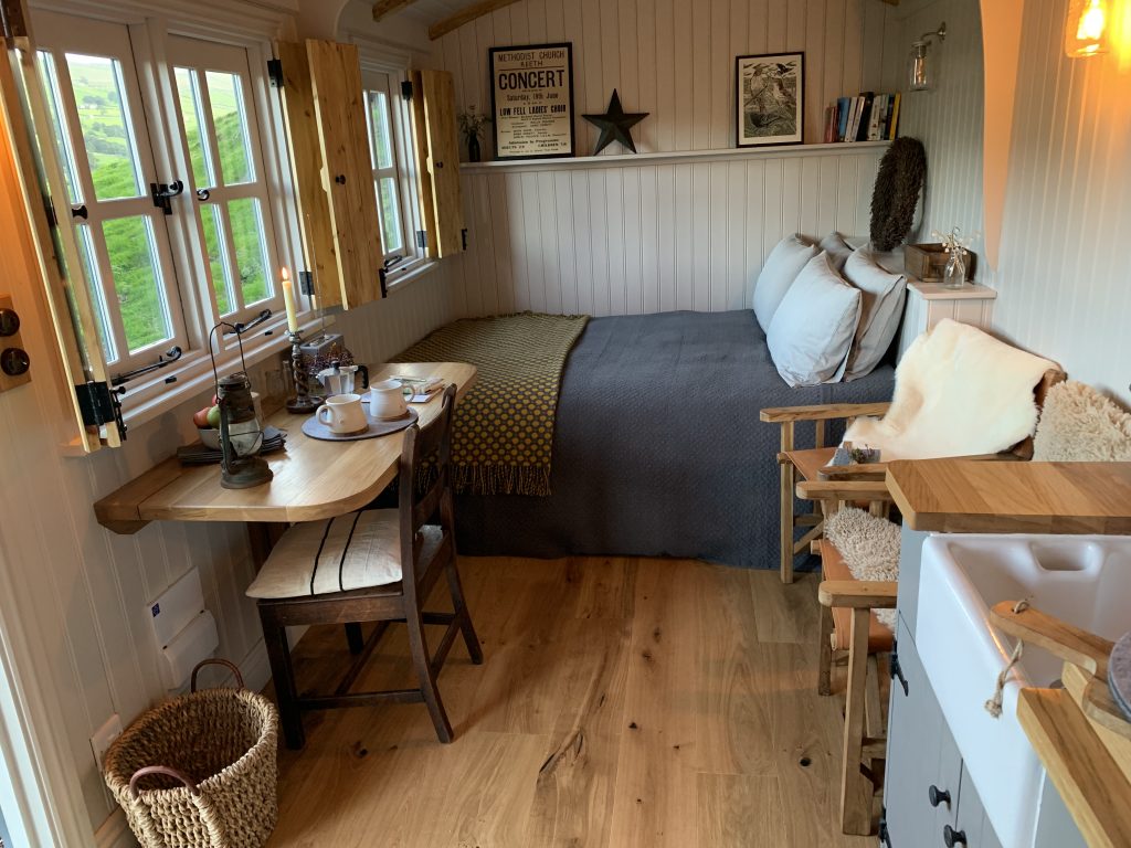 Shepherds Hut Interior Swaledale